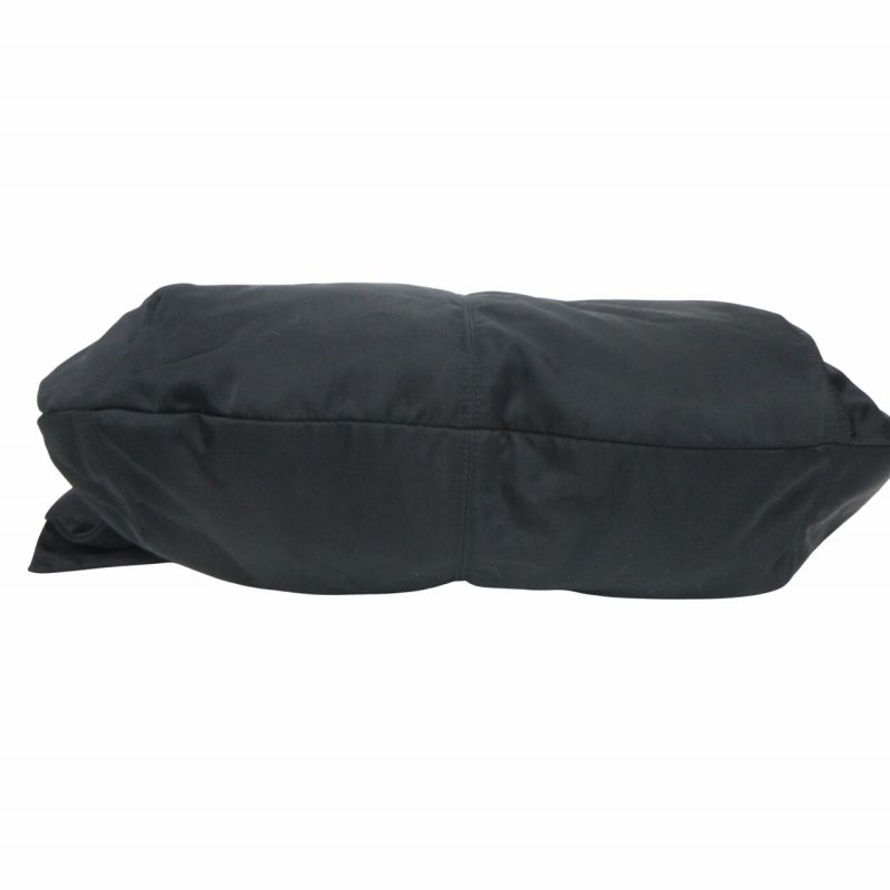 Fluss フルス 24aw Gathered Belt Cross Bag-Black ナイロン クロス