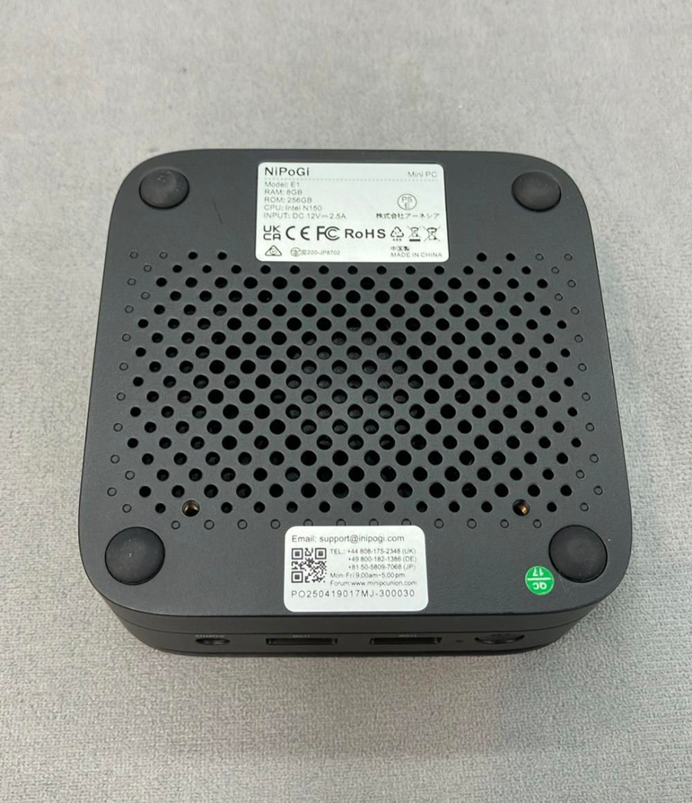 NiPoGi ミニPC E1-N150-8GB+256GB Amazon.co.jp: 【2025新登場・N150より速い】NiPoGi ミニpc n95 4C/4T