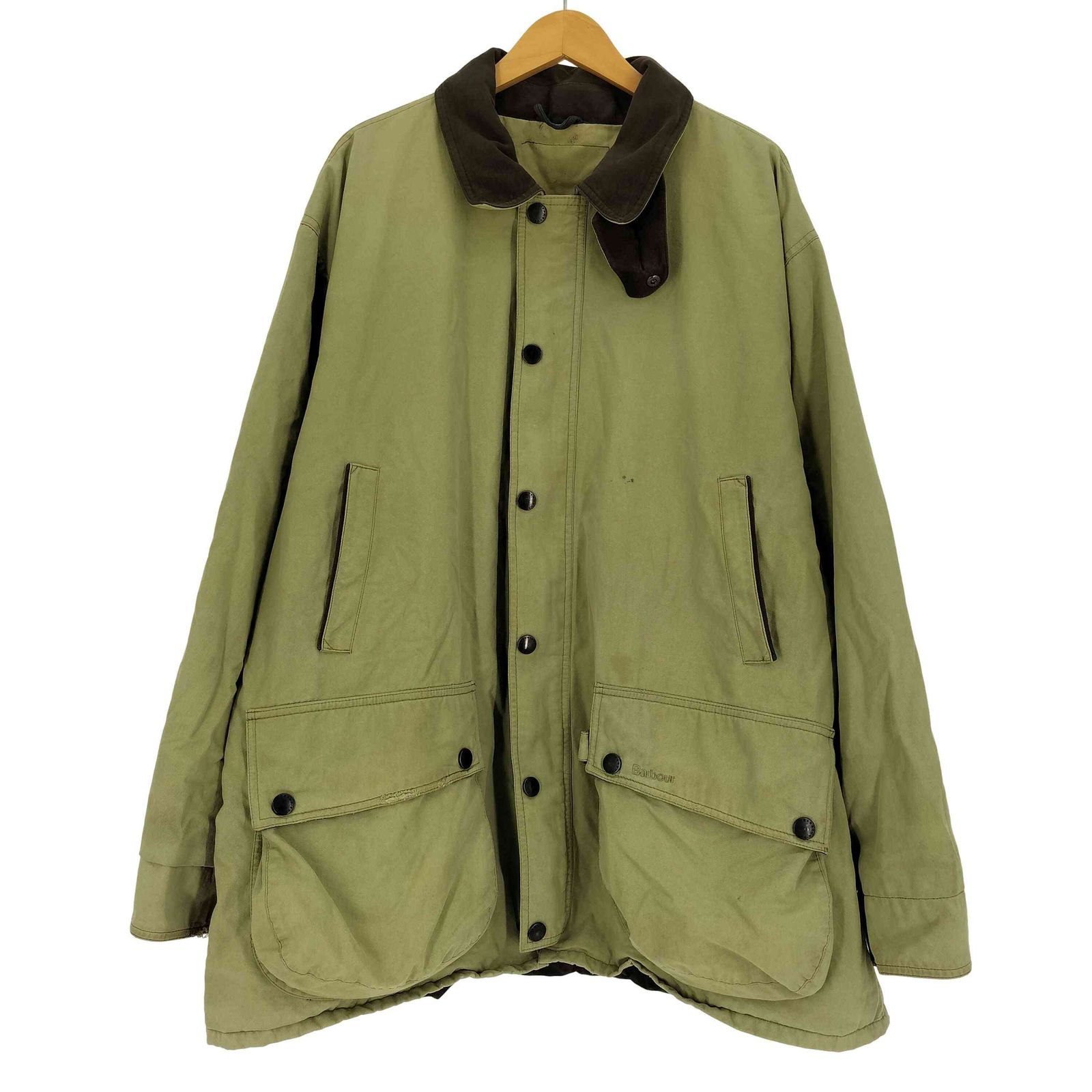 バブアー Barbour T255 FOUNTAINE BLEU JKT ファウンテン ブルー 裏地タータンチェック Dカン ノンワックス ジャケット メンズ import：XL 