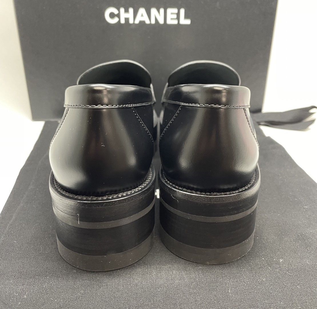 CHANEL ローファー レディースシューズ トラックソール G45156 37