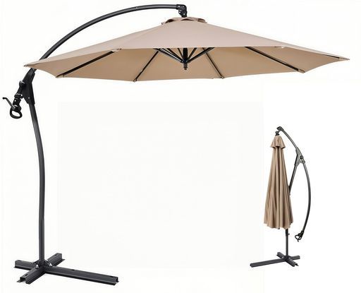 パラソル ガーデンパラソル 300cm 釣り傘 UVカット ビーチパラソル 角度調節 アルミ製 庭傘 アウトドア キャンプ 日除け 撥水 運動会 海 ベランダ ビーチ キャン TUIYIDUOガーデンパラソルビーチパラソルアルミ直径300cm大型吊り下げ