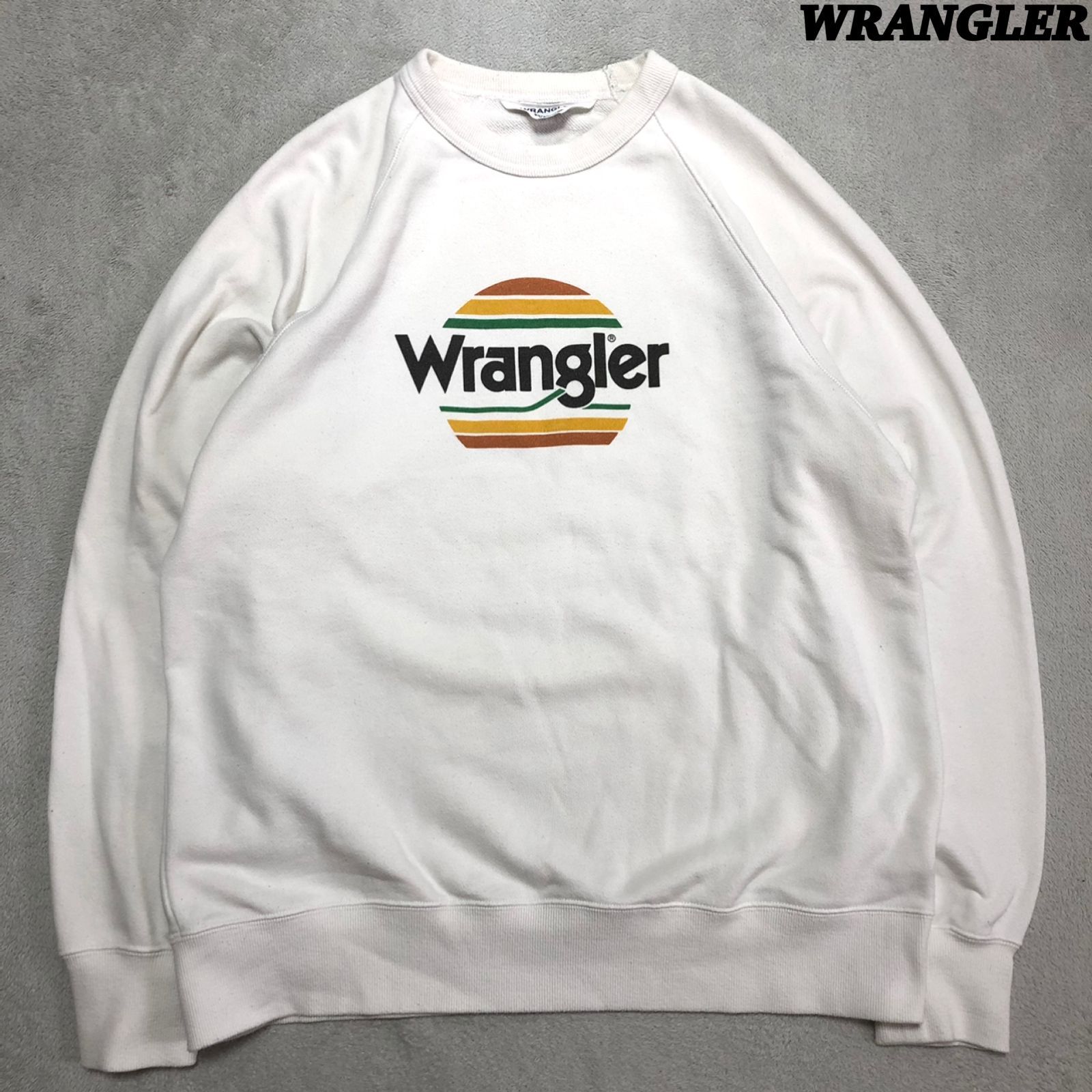 Wrangler スウェット トレーナー ロゴプリント ラグランスリーブ