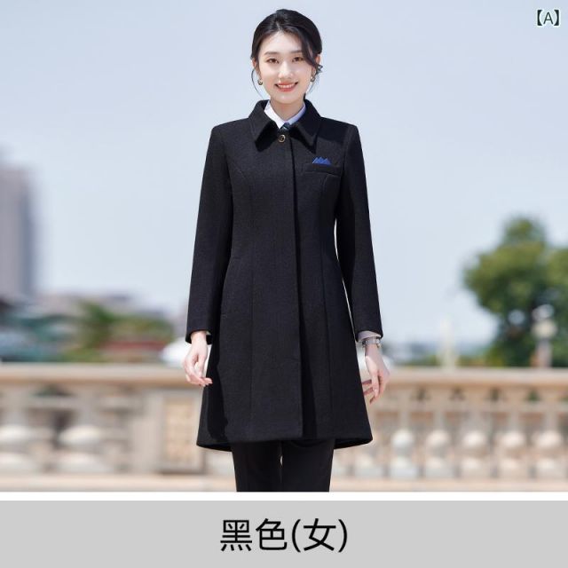 秋服 レディース ファッション オシャレ カワイイ シンプル 大人カワイイ 大きいサイズ ミドル丈 ウール コート メンズ