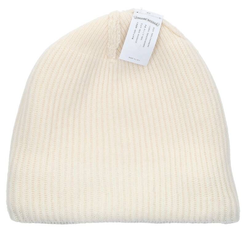 【新品】Chrome Hearts ビッグ ダディ カシミヤ ビーニー CHROME HEARTS｜HAT BEANIE BIG DADDY｜WHITE CASHMERE｜2024 ク