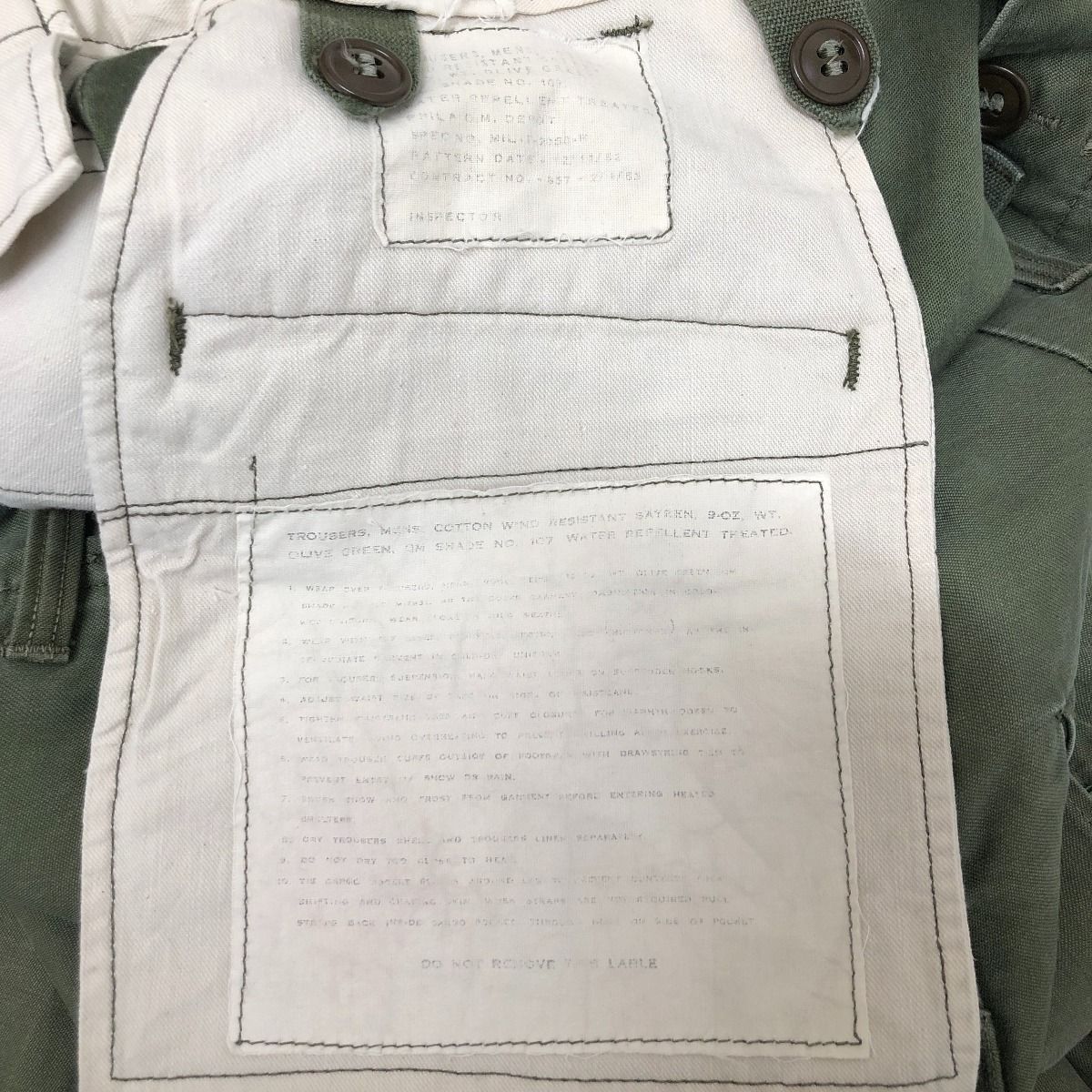 □□60s US.ARMY パンツ M-51フィールドパンツ 古着 CONMARジッパー ミリタリー オリーブ □□60s US.ARMY パンツ M-51フィールドパンツ 古着 CONMARジッパー