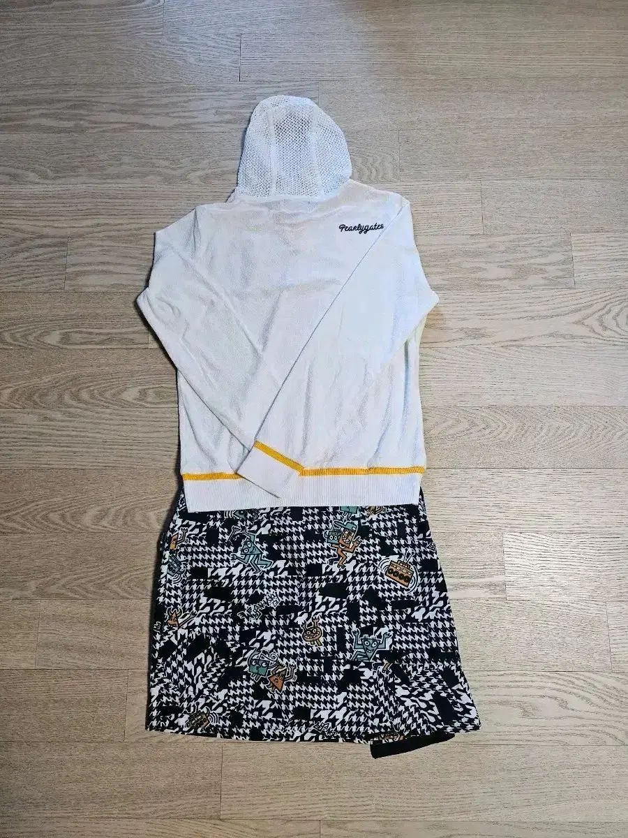 PEARLY GATES パーリーゲイツ フード付きTシャツ + スカート セット