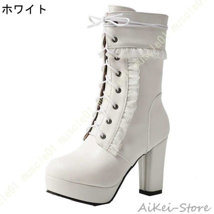 アンクルブーツ レース