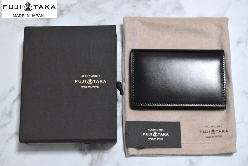 【美品】Fico コードバン 名刺入れ カードケース　 （ブラック） Amazon.co.jp: OKACHI 名刺入れ コードバン調 カードケース 革