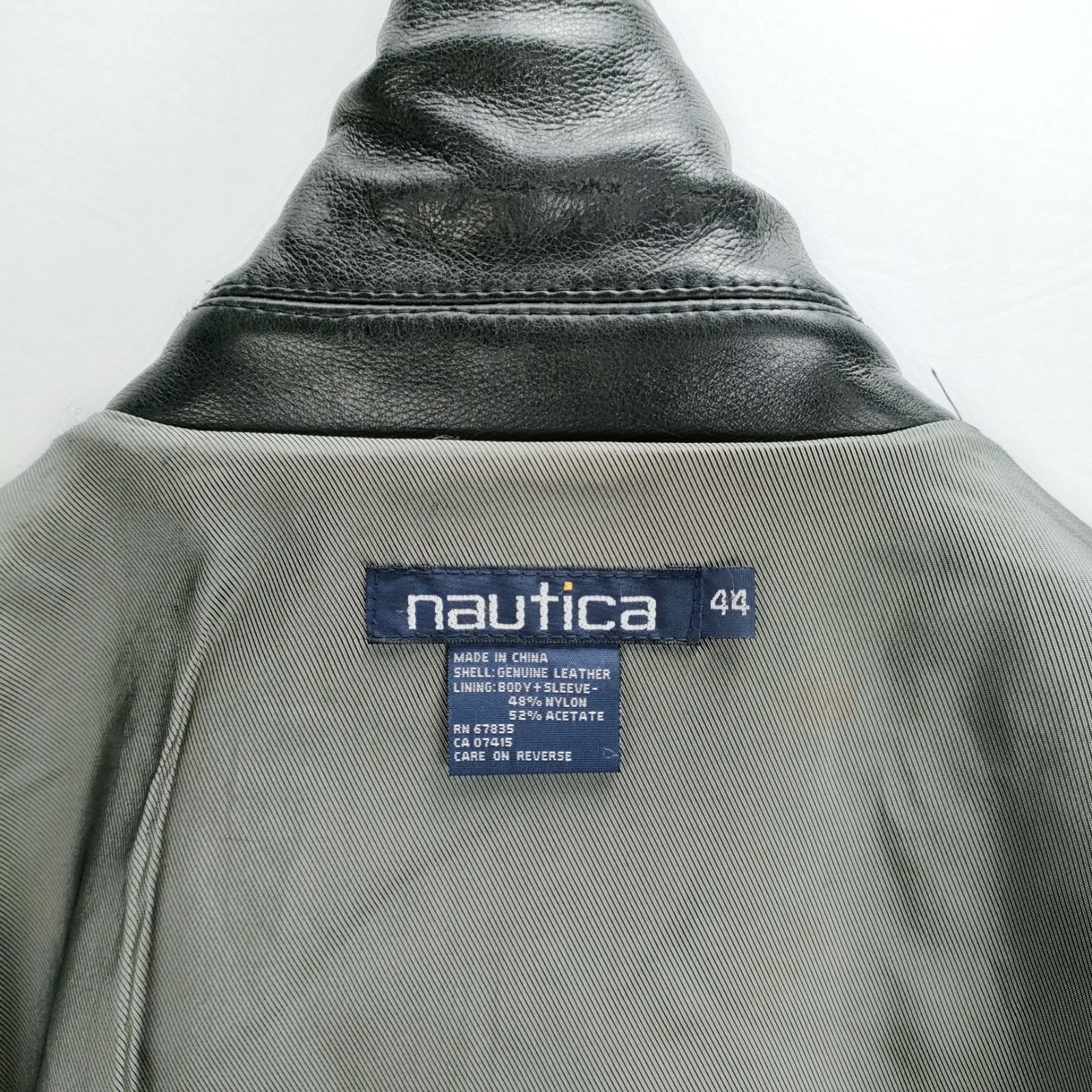 00s NAUTICA ノーティカ ラムレザー カーコート size44 本革 00s NAUTICA ノーティカ ラムレザー カーコート size44 本革