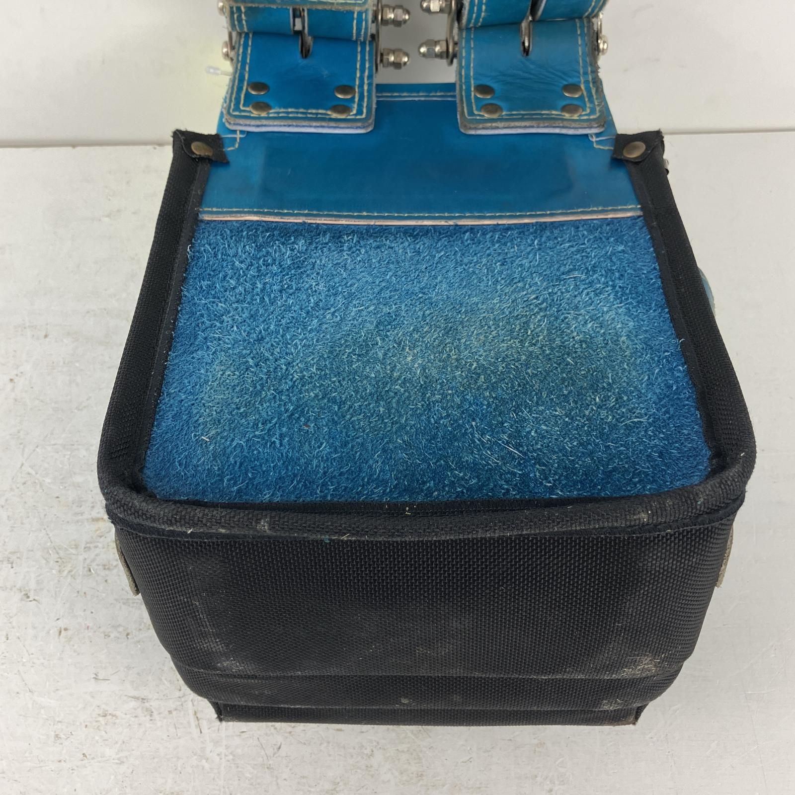  ЗЗKNICKS 受注生産品 最 硬式グローブ革 チェーンタイプ3段腰袋 KGBL-301 DDX ブルー 腰袋 ガーデニングウェア