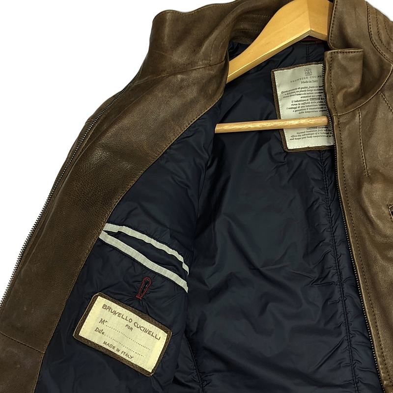 BRUNELLO CUCINELLI / ブルネロクチネリ | レザー シングル ライダース