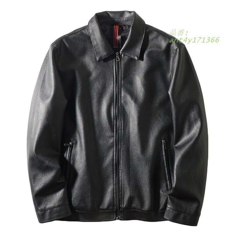 革ジャン メンズ レザージャケット ジップアップ ブルゾン ジャンパー