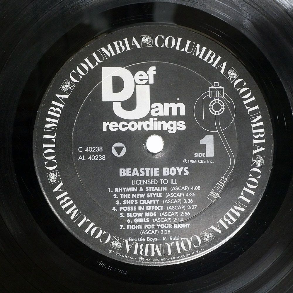 US盤 BEASTIE BOYS/LICENSED TO ILL/DEF JAM RECORDINGS