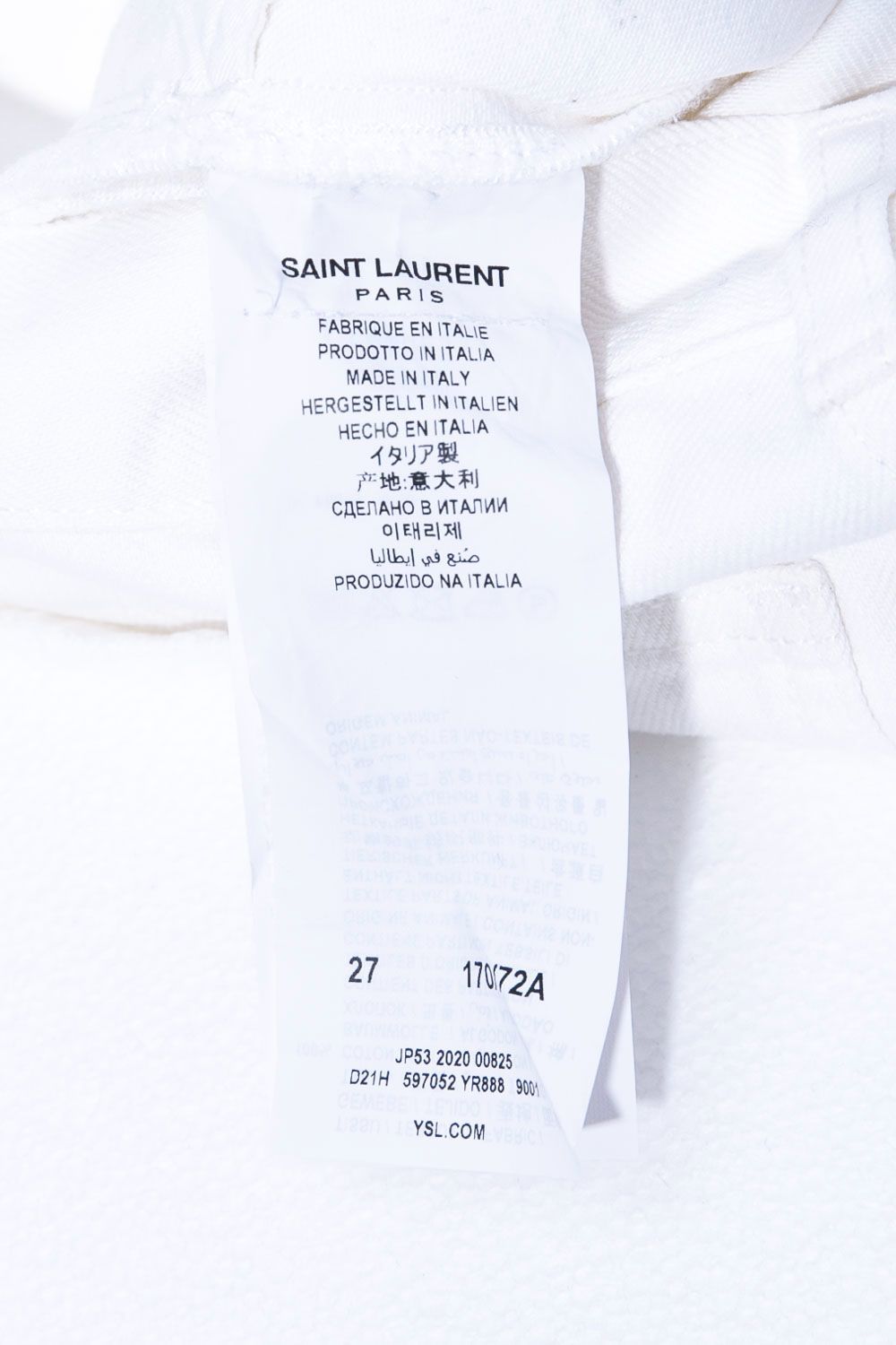 SAINT LAURENT サンローラン スリムデニム 597052 YR888 - メルカリ