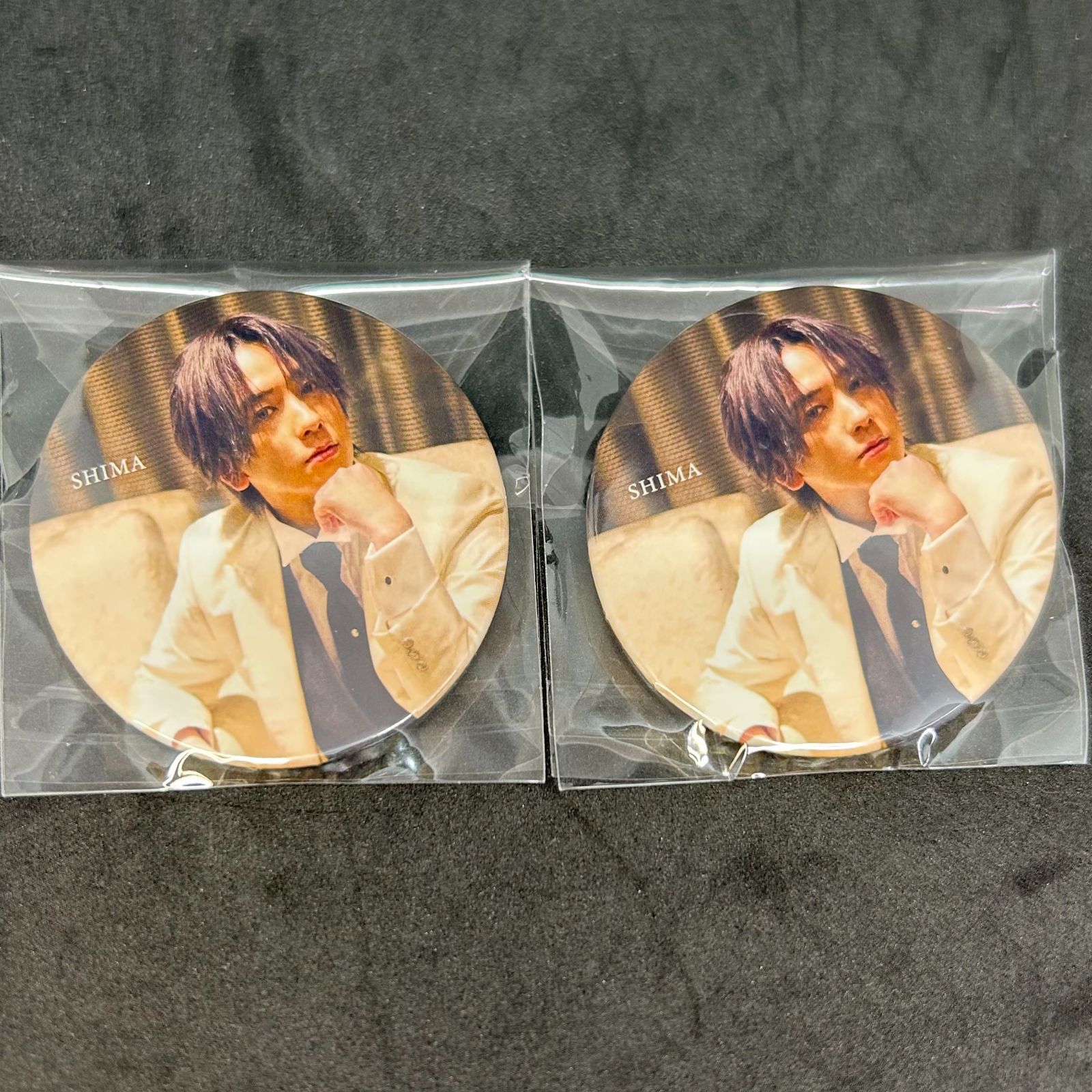 飾磨店】浦島坂田船 志麻 Wedding 実写（N） 缶バッジ 2個