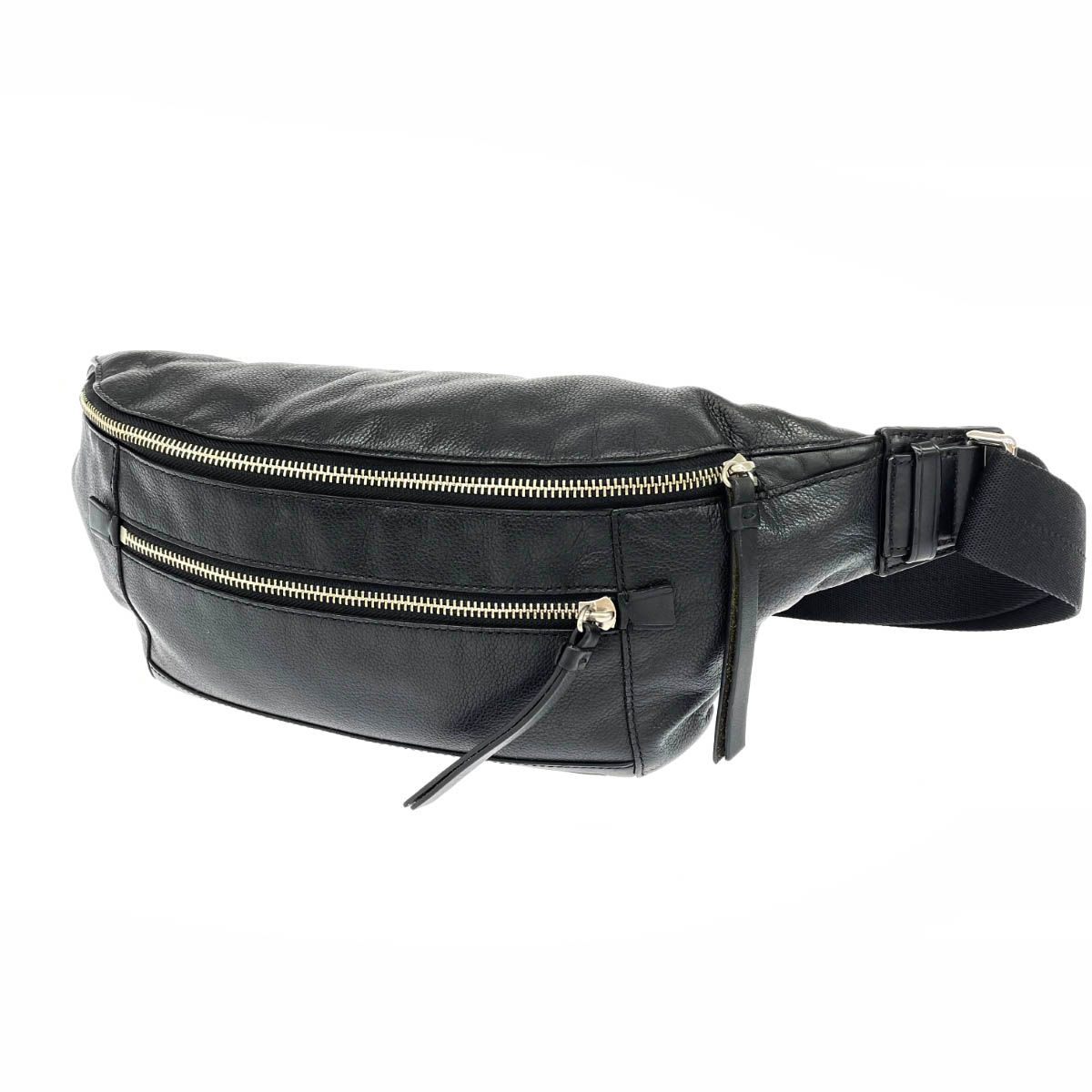 COACH コーチ トンプソン ボディバッグ ブラック レザー メンズ 240001145046