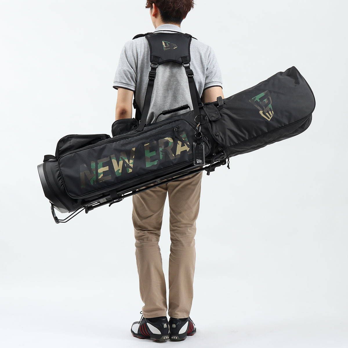 正規取扱店 ニューエラ キャディバッグ NEW ERA ゴルフ スタンド 9.0型 