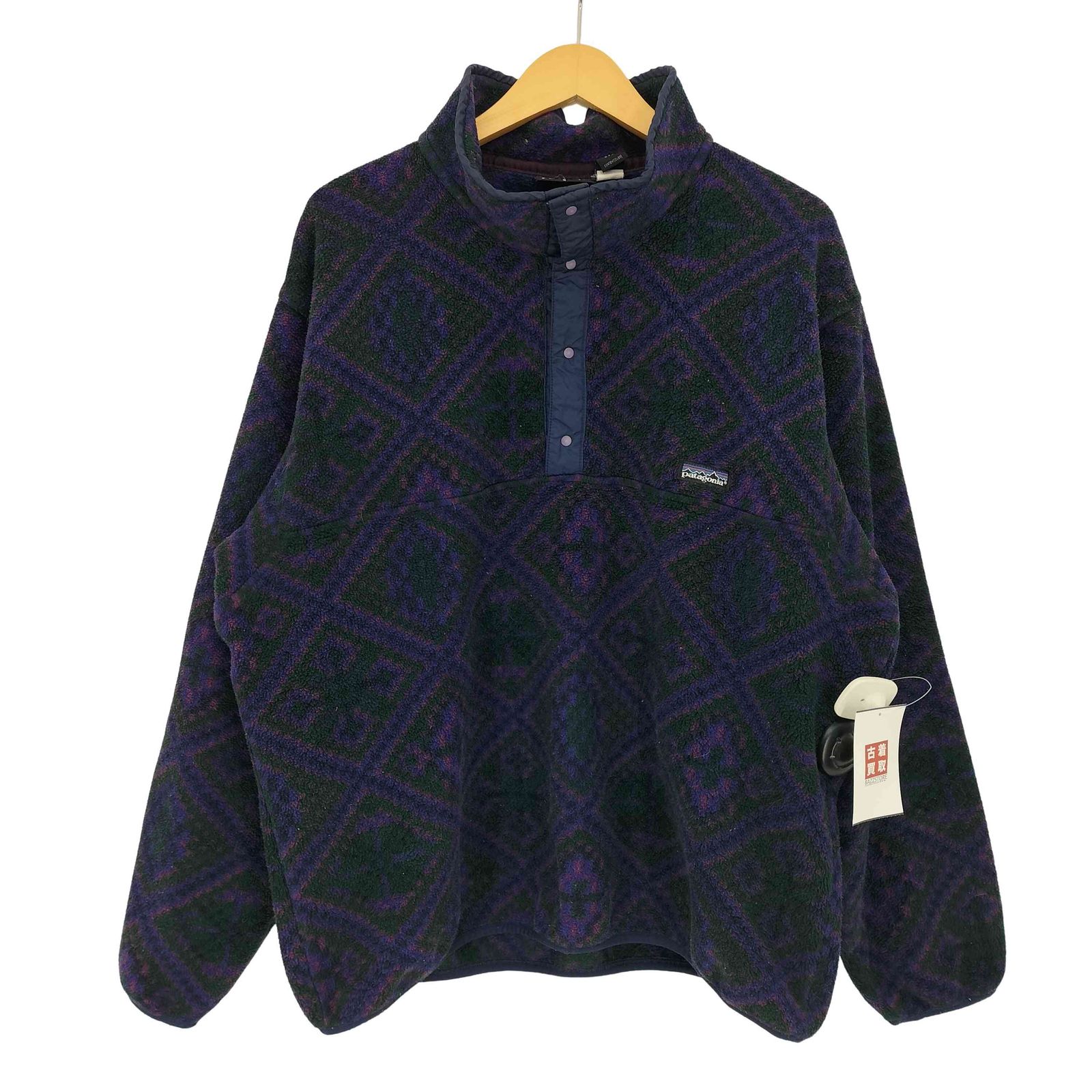 パタゴニア patagonia 92年製 USA製 総柄 スナップT フリース パタゴニア patagonia 92年製 USA製 総柄 スナップT フリース