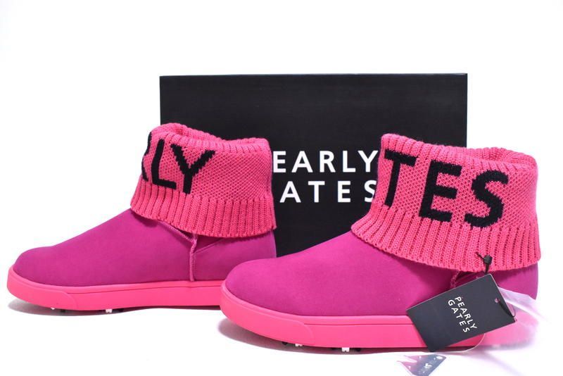 新品正規品 パーリーゲイツ 定価37400円 ゴルフシューズ ピンク 24.5