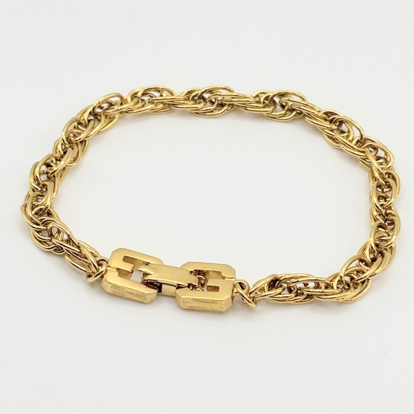 美品✨ ジバンシー ゴールドカラー リボン ネックレス　ブレスレット　3点セット GIVENCHY ジバンシィ Gロゴ ゴールドカラー ネックレス