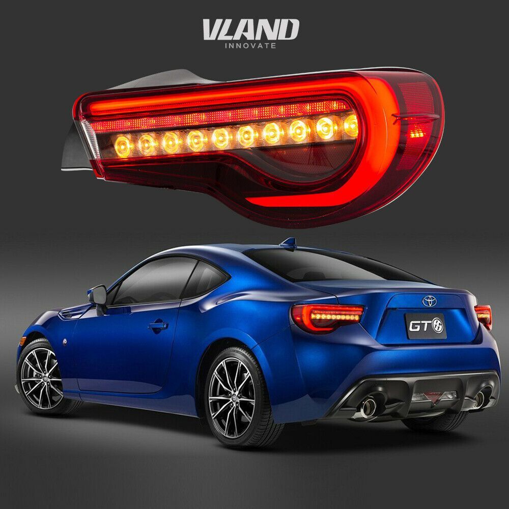 VLAND 流れるウィンカー 86 ハチロク BRZ LEDテールランプ LEDウィンカー BRZテール ZN6 流れる シーケンシャル スモーク  レッド - メルカリ