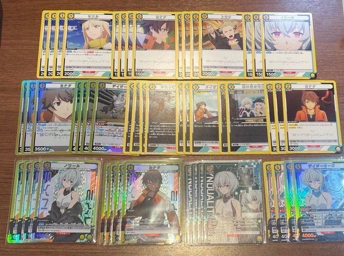 【ユニオンアリーナ】黄カナタノワールデッキ　シンデュアリティノワール　ユニチケ