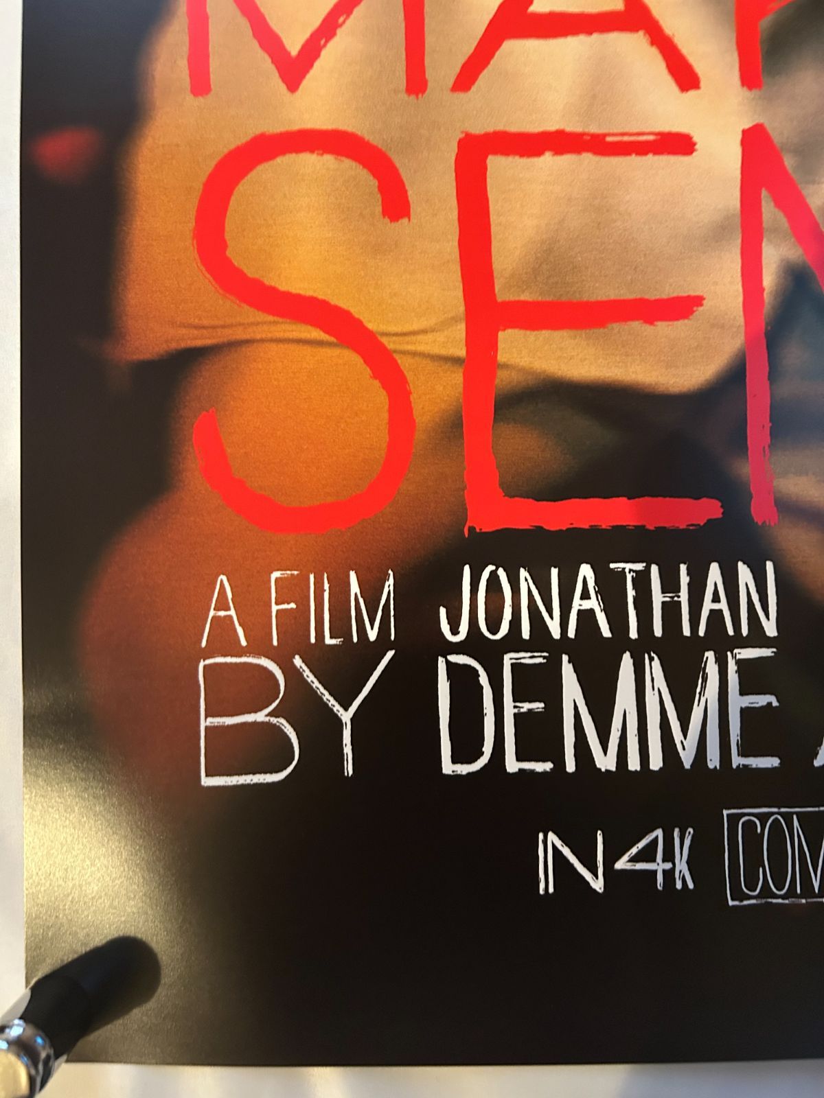 ストップメイキングセンス B2 ポスター STOP MAKING SENCE ストップ・メイキング・センス 4Kレストア版 Stop Making Sense