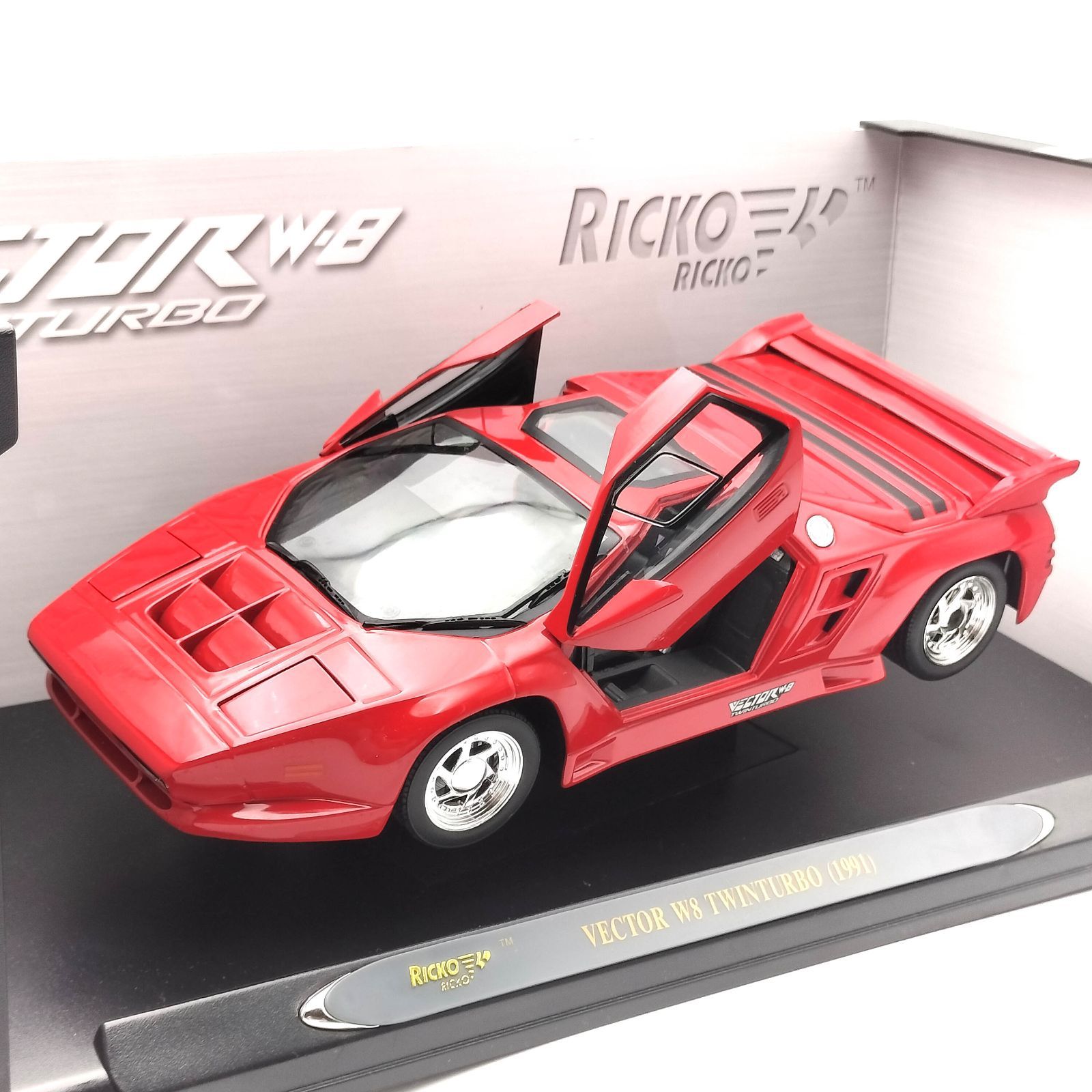 京商 1|18 ベクターW8 ツインターボ VECTOR W8 TWIN TURBO リコー RICKO オートアート クラッシクカー ダイキャスト メタル ミニカー アンティークカー モデルカー ミニチュアカー