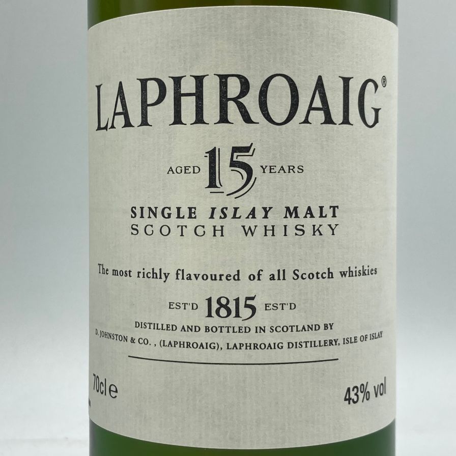 Laphroaig 15年 700ml 43% 楽天市場】ラフロイグ カーディス 15年 43度 700ml【並行輸入