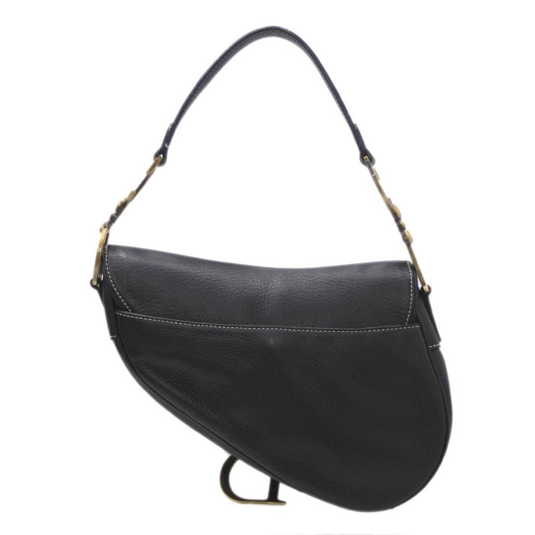【DIOR】Christian Dior ワンショルダーバッグ サドルバッグ クリスチャンディオール サドルバッグ レザー ワンショルダー