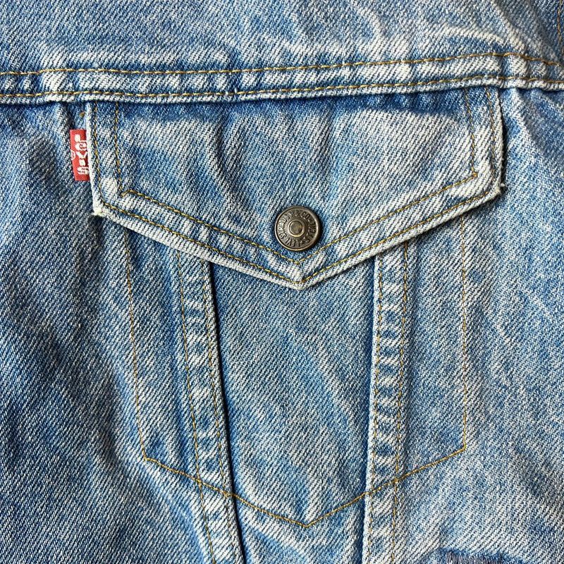 80s USA製 Levis 70609 0214 ボア ライナー デニム ジャケット 42 / 80 