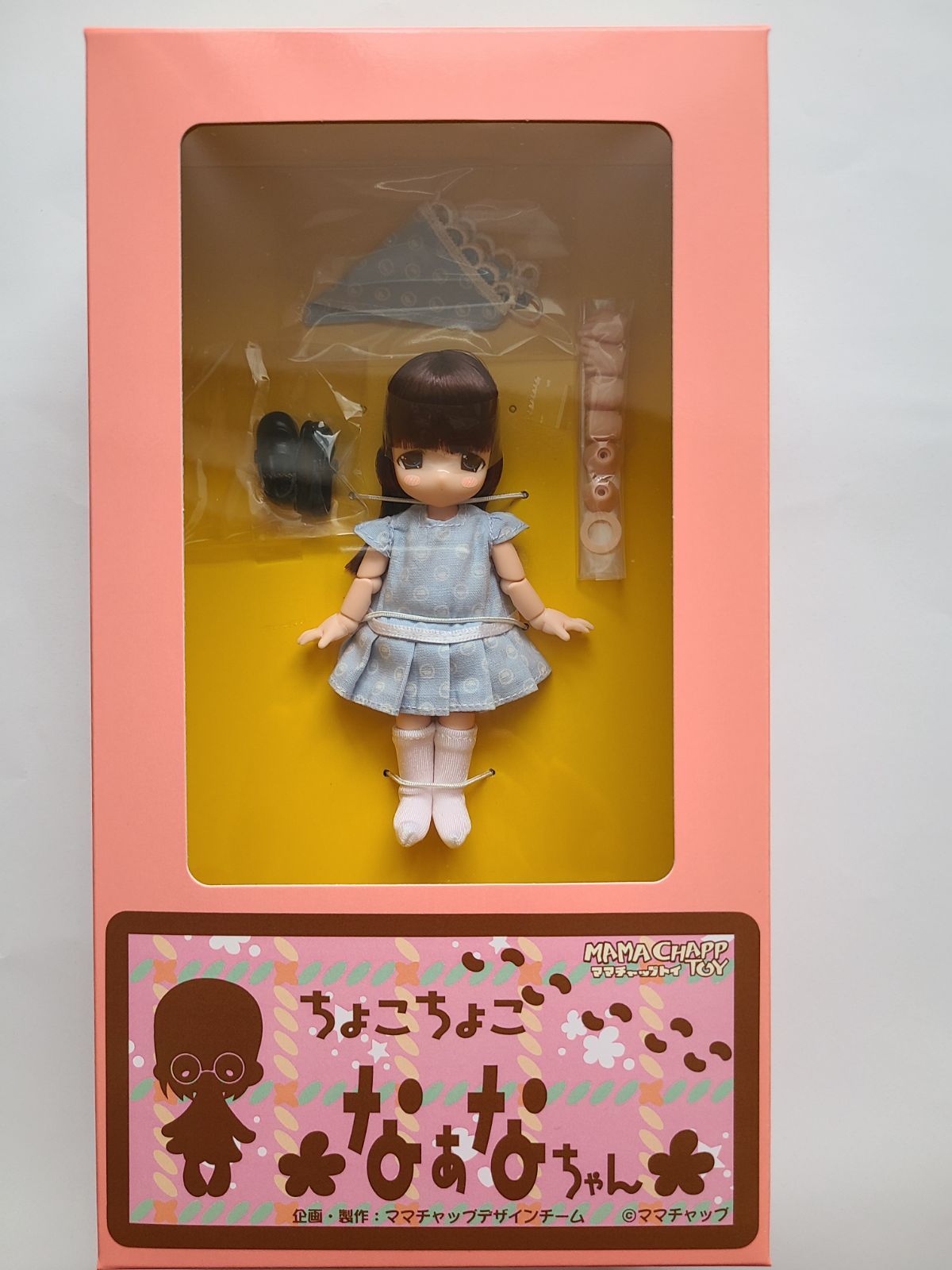 11cm　ちょこちょこ なぁなちゃん 　水玉バブーシュカワンピース ちょこちょこちぃちちゃん 水玉バブーシュカワンピース（焦げ茶