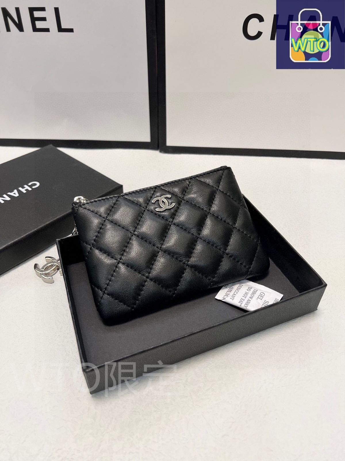 本日限定特価】シャネル ラムスキン コインケース 14.5×9cm