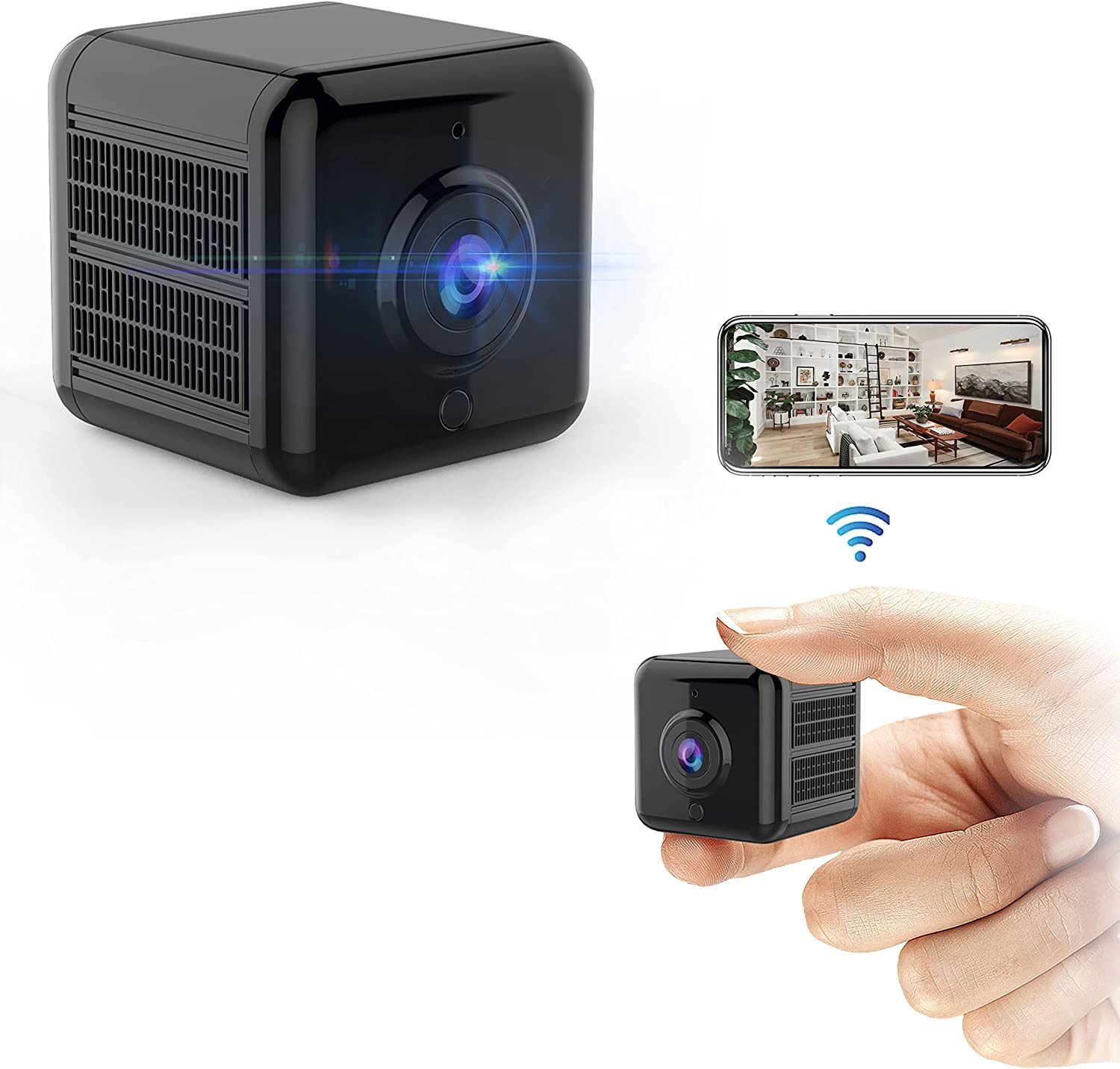 小型カメラ 隠しカメラ 防犯カメラ WIFI機能付き 4K画質 録音録画 遠隔