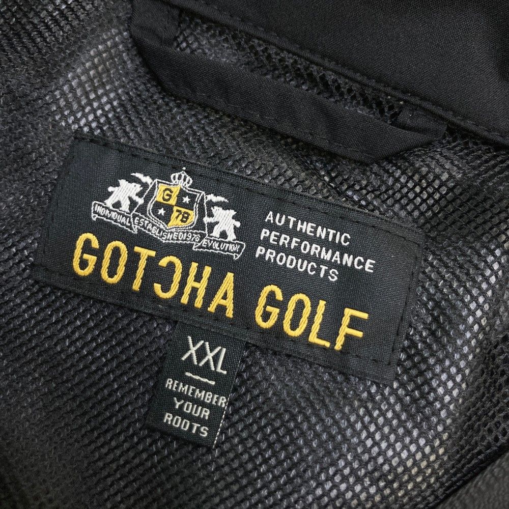 サイズ：XXL GOTCHA ガッチャ  レインウェア セットアップ  ブラック系 [240101470863] ゴルフウェア メンズ ストスト サイズ：XXL GOTCHA ガッチャ レインウェア セットアップ