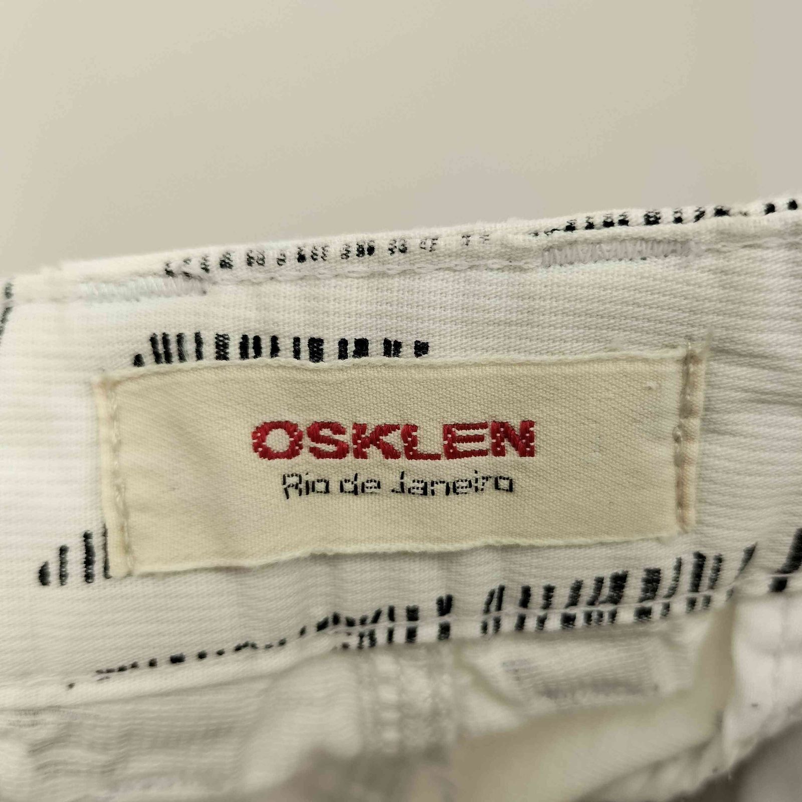 【SALE】オスクレンOSKLEN コットンカーゴパンツ 黒40 ジップデザインコットンサテンストレッチカーゴパンツ