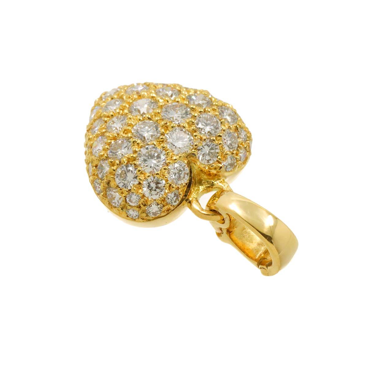 カルティエ Cartier ハート パヴェ ペンダント トップ ダイヤ