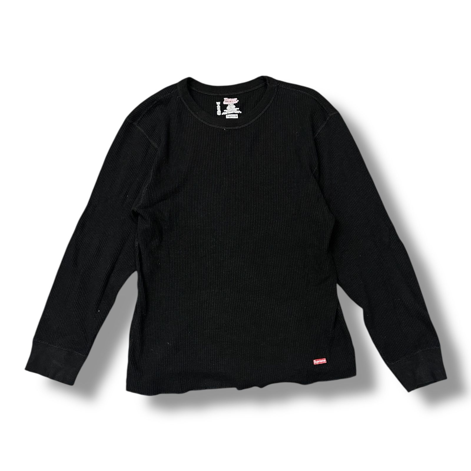 Supreme Hanes Thermal Crew ヘインズサーマルカットソー ワッフル 