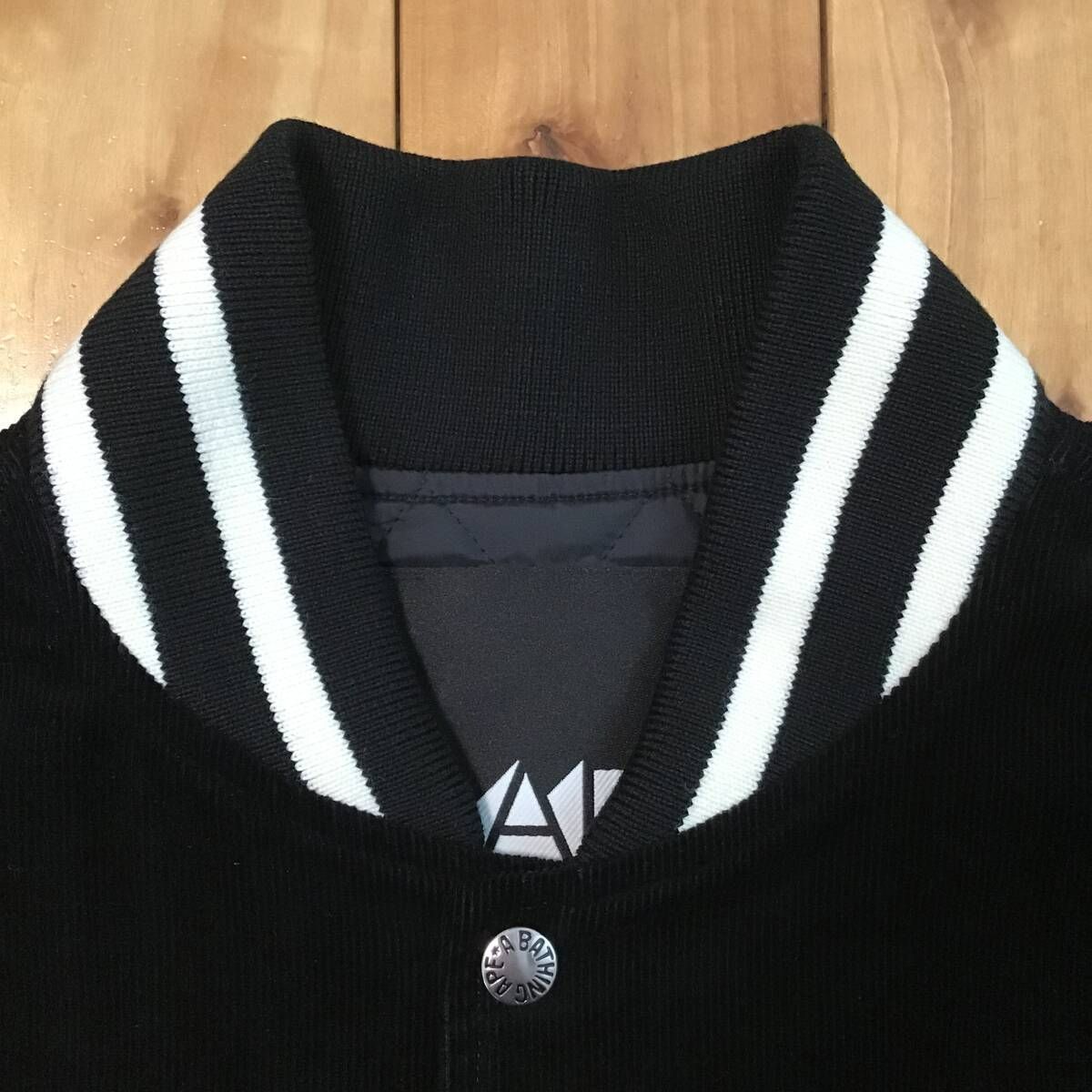 A BATHING APE コーデュロイ スタジャン M 黒 ジェネラル 楽天市場】A BATHING APE GENERAL CORDUROY VARSITY JACKET ア