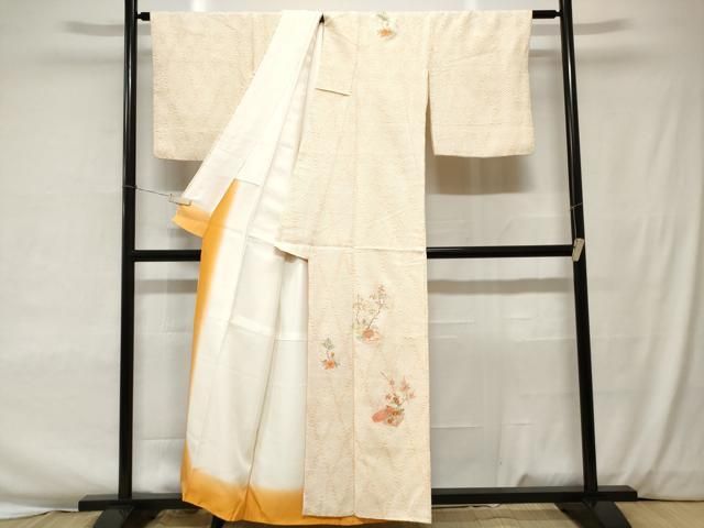 平和屋着物○訪問着 絞り 松文 正絹 逸品 AABA7837ph