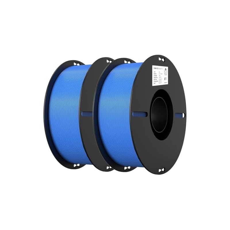 Creality plaフィラメント 3dプリンター用フィラメント 2色セット PLAフィラメント 1.75mm 寸法精度±0.03mm もつれず 目詰まりなし ゆがみがない 反りなし 3Dプリンター用 スプール造形材料 合計2kg ボール紙スプール ほと 1