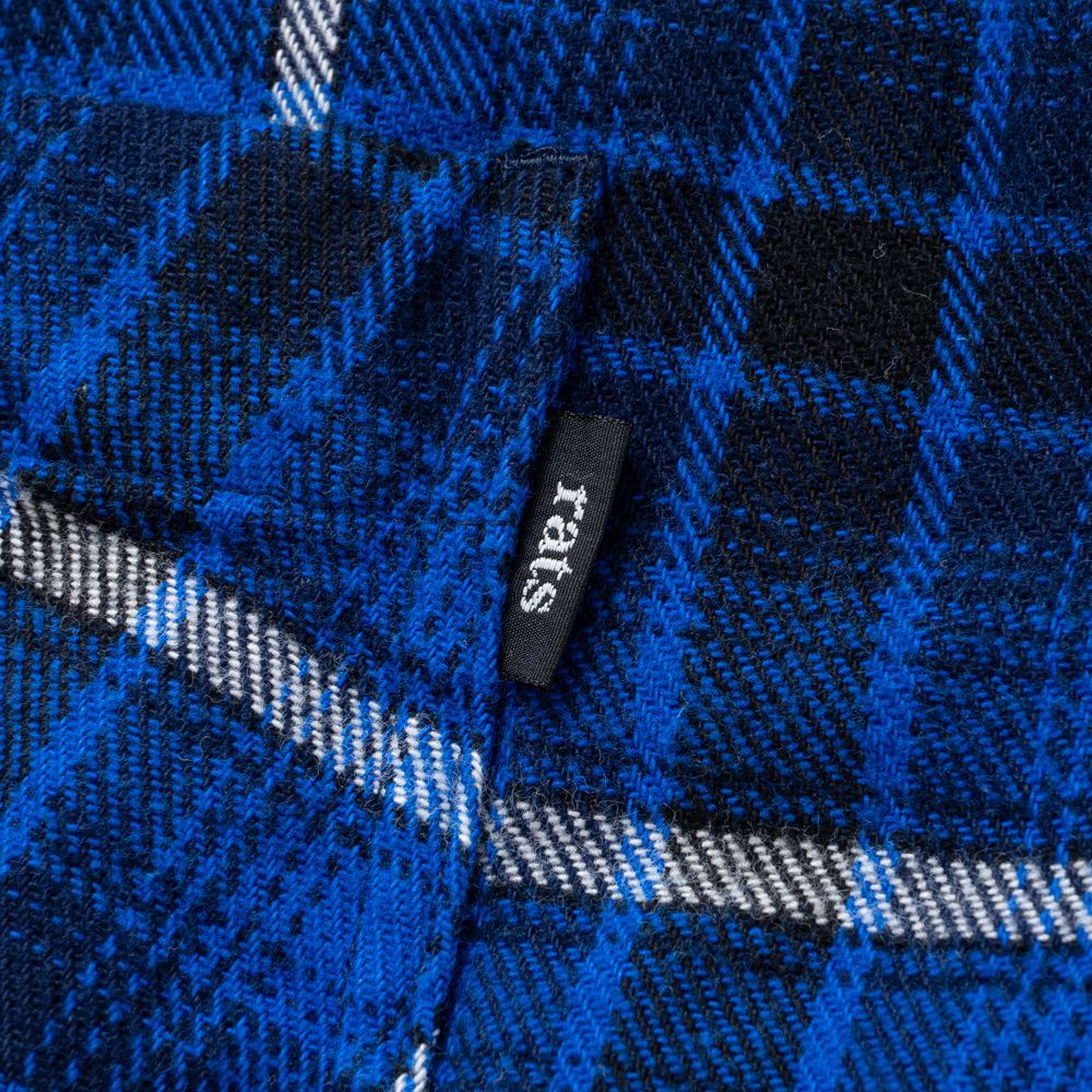 【RATS/ラッツ】COTTON FLANNEL BLUE CHECK SHIRT / コットンフランネル レギュラーカラーシャツ / 24'RS-0805【メンズ】【送料無料】