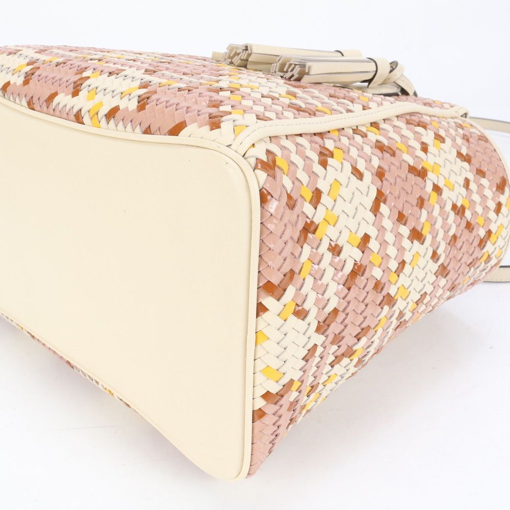 極美品 トリーバーチ レザー 編み込み 2WAY ショルダーバッグ