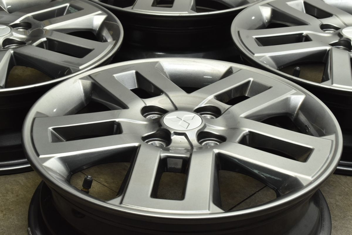 三菱 デリカミニ純正ホイール 4.5J-15 4H100 +46 目立った傷も無く程度良好