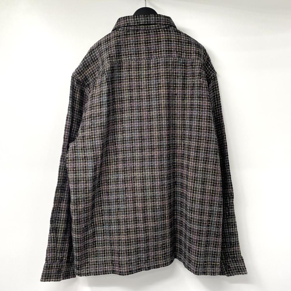 中古】Supreme Metallic Plaid Zip Up Shirt 