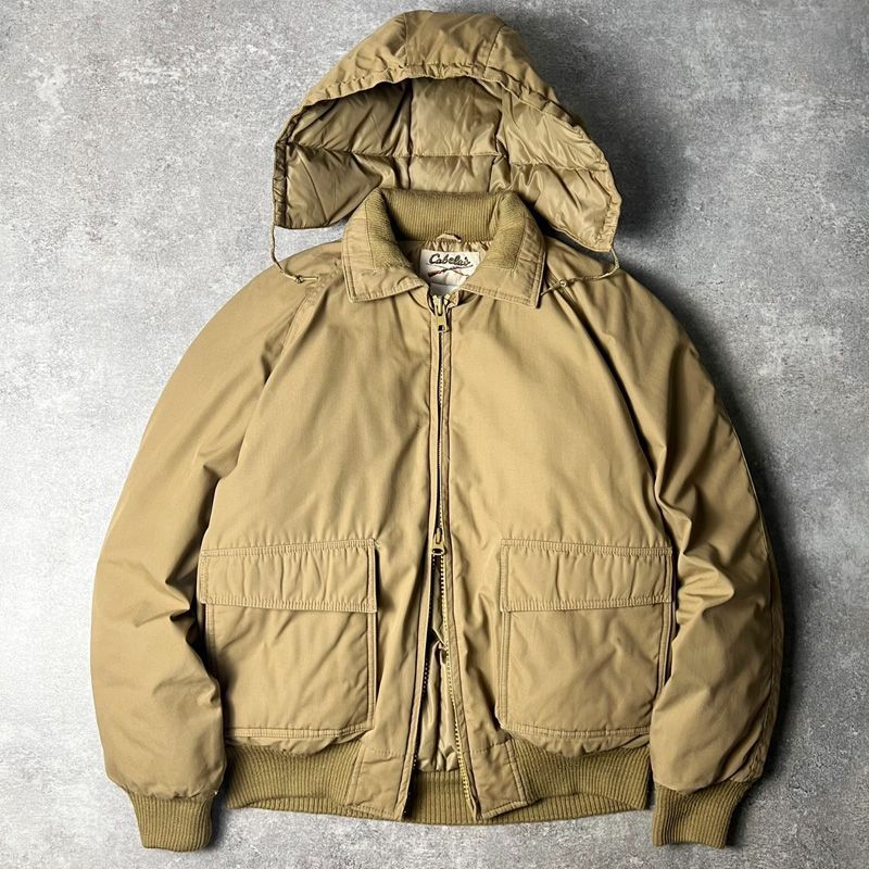 Cabela's グースダウン ダウンジャケット グリーン 裏地キルティング 80's Cabela's GORETEX ダウンジャケット (VINTAGE) - Refuge
