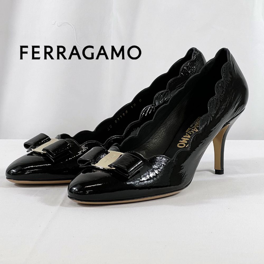27.5cm【限定セール】新品・未使用 FERRAGAMO フェラガモ パンプス 7.0 