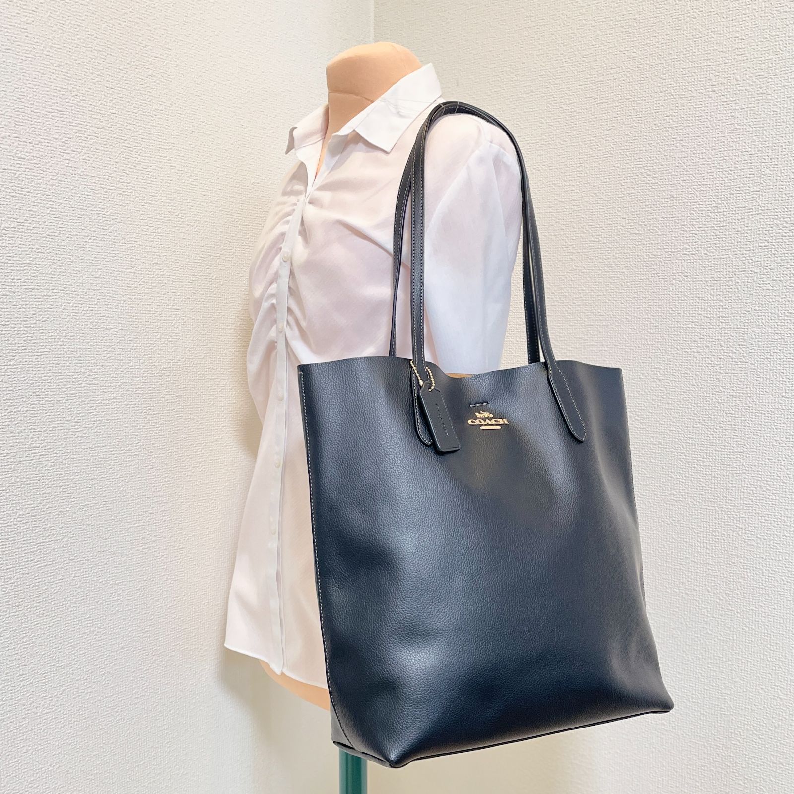 ☆美品☆ COACH コーチ トートバッグ CP037 肩掛け ブラック