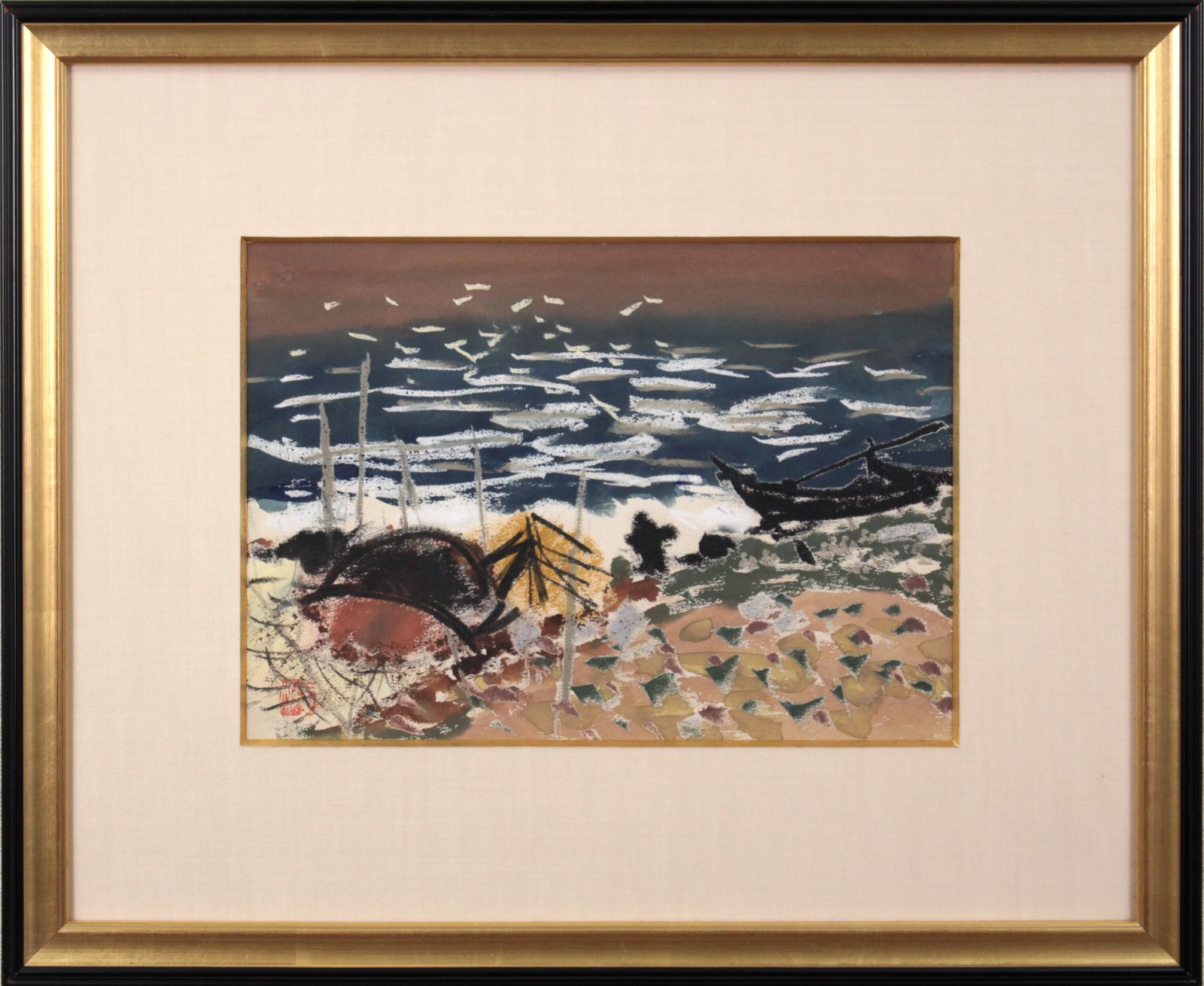 田辺　三重松　パステル画　箱館郊外　絵画 田辺 三重松 パステル画 箱館郊外 絵画 ハワイの街 2025年最新】田辺