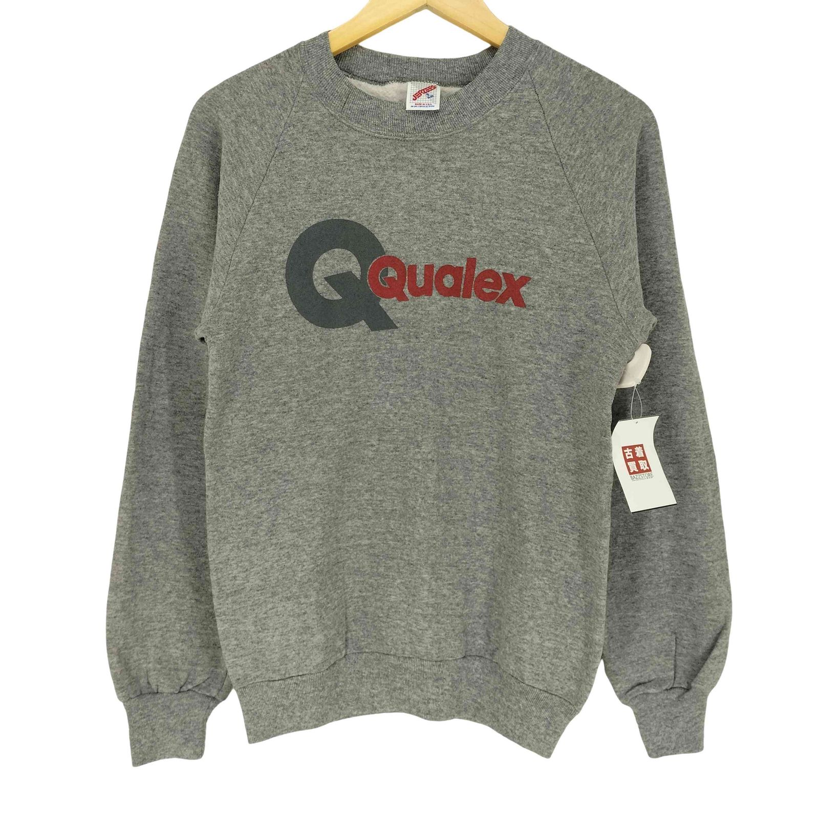 ジャージーズ JERZEES 80s MADE IN USA QUALEXラバープリント ラグランスウェット メンズ JPN：S 